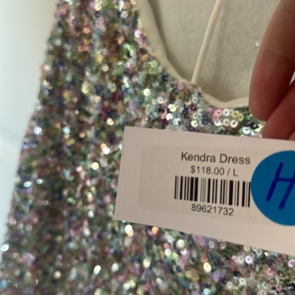 NWT Backless, rainbow, sequin, mini size large ASTR - Picture 4 of 4